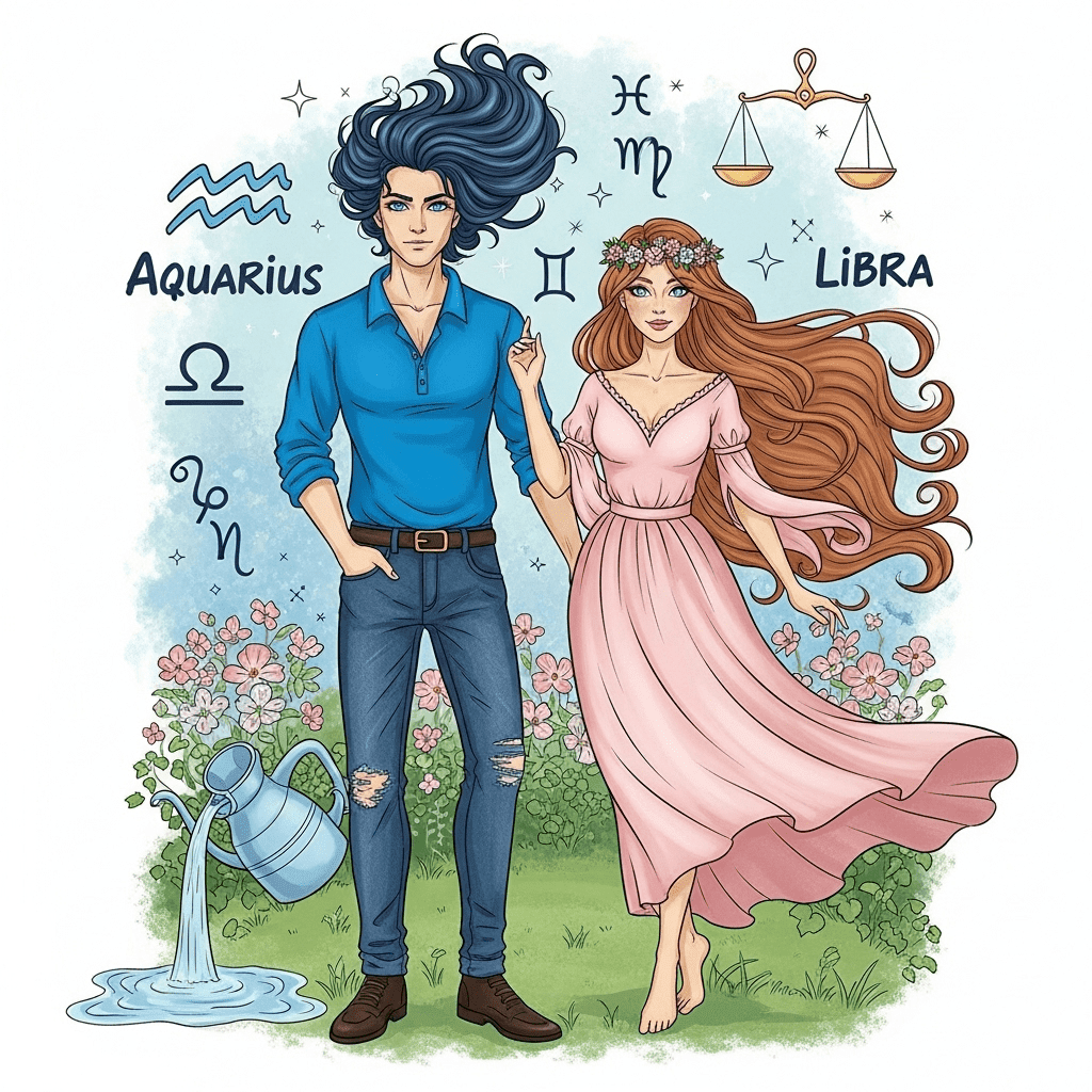 Aquarius Man & Libra Woman