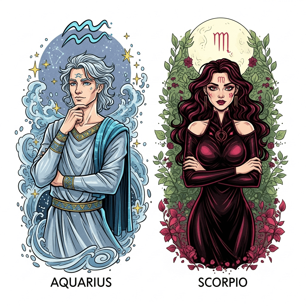 Aquarius Man & Scorpio Woman