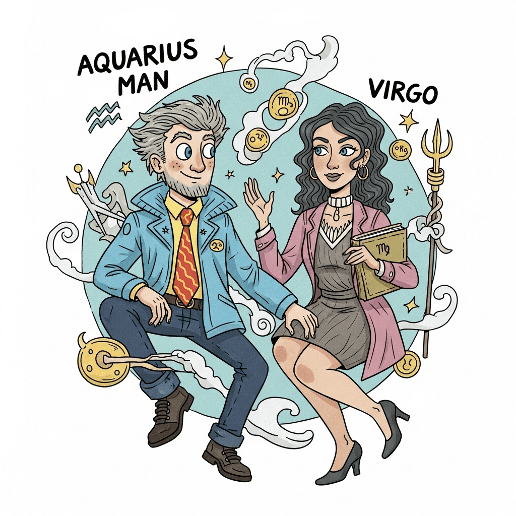 Aquarius Man & Virgo Woman